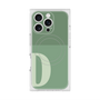 プレミアムスクエアケース with MagSafe［ オリジナル - initial two tone - D green ］