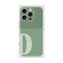 プレミアムスクエアケース with MagSafe［ オリジナル - initial two tone - D green ］