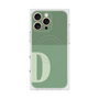プレミアムスクエアケース with MagSafe［ オリジナル - initial two tone - D green ］