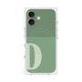プレミアムスクエアケース with MagSafe［ オリジナル - initial two tone - D green ］