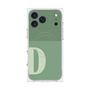 プレミアムスクエアケース with MagSafe［ オリジナル - initial two tone - D green ］