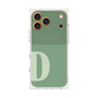プレミアムスクエアケース with MagSafe［ オリジナル - initial two tone - D green ］