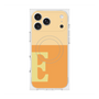 プレミアムスクエアケース with MagSafe［ オリジナル - initial two tone - E orange ］