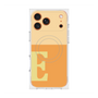 プレミアムスクエアケース with MagSafe［ オリジナル - initial two tone - E orange ］