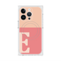 プレミアムスクエアケース with MagSafe［ オリジナル - initial two tone - E pink ］