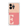 プレミアムスクエアケース with MagSafe［ オリジナル - initial two tone - E pink ］