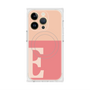 プレミアムスクエアケース with MagSafe［ オリジナル - initial two tone - E pink ］