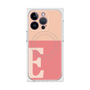 プレミアムスクエアケース with MagSafe［ オリジナル - initial two tone - E pink ］