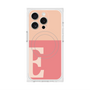 プレミアムスクエアケース with MagSafe［ オリジナル - initial two tone - E pink ］