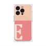 プレミアムスクエアケース with MagSafe［ オリジナル - initial two tone - E pink ］