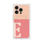 プレミアムスクエアケース with MagSafe［ オリジナル - initial two tone - E pink ］
