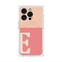 プレミアムスクエアケース with MagSafe［ オリジナル - initial two tone - E pink ］
