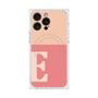 プレミアムスクエアケース with MagSafe［ オリジナル - initial two tone - E pink ］