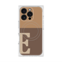 プレミアムスクエアケース with MagSafe［ オリジナル - initial two tone - E brown ］