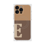プレミアムスクエアケース with MagSafe［ オリジナル - initial two tone - E brown ］