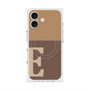 プレミアムスクエアケース with MagSafe［ オリジナル - initial two tone - E brown ］
