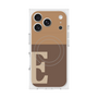 プレミアムスクエアケース with MagSafe［ オリジナル - initial two tone - E brown ］