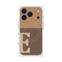 プレミアムスクエアケース with MagSafe［ オリジナル - initial two tone - E brown ］
