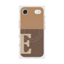 プレミアムスクエアケース with MagSafe［ オリジナル - initial two tone - E brown ］