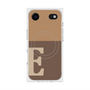 プレミアムスクエアケース with MagSafe［ オリジナル - initial two tone - E brown ］