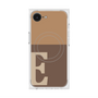 プレミアムスクエアケース with MagSafe［ オリジナル - initial two tone - E brown ］