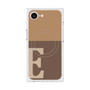 プレミアムスクエアケース with MagSafe［ オリジナル - initial two tone - E brown ］