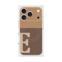 プレミアムスクエアケース with MagSafe［ オリジナル - initial two tone - E brown ］