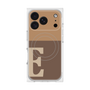 プレミアムスクエアケース with MagSafe［ オリジナル - initial two tone - E brown ］
