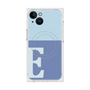 プレミアムスクエアケース with MagSafe［ オリジナル - initial two tone - E blue ］