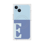 プレミアムスクエアケース with MagSafe［ オリジナル - initial two tone - E blue ］