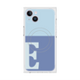 プレミアムスクエアケース with MagSafe［ オリジナル - initial two tone - E blue ］