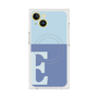 プレミアムスクエアケース with MagSafe［ オリジナル - initial two tone - E blue ］