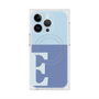 プレミアムスクエアケース with MagSafe［ オリジナル - initial two tone - E blue ］