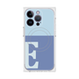 プレミアムスクエアケース with MagSafe［ オリジナル - initial two tone - E blue ］