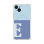 プレミアムスクエアケース with MagSafe［ オリジナル - initial two tone - E blue ］