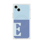 プレミアムスクエアケース with MagSafe［ オリジナル - initial two tone - E blue ］