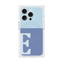 プレミアムスクエアケース with MagSafe［ オリジナル - initial two tone - E blue ］