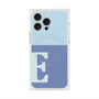 プレミアムスクエアケース with MagSafe［ オリジナル - initial two tone - E blue ］