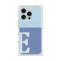 プレミアムスクエアケース with MagSafe［ オリジナル - initial two tone - E blue ］