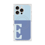 プレミアムスクエアケース with MagSafe［ オリジナル - initial two tone - E blue ］
