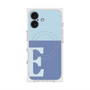 プレミアムスクエアケース with MagSafe［ オリジナル - initial two tone - E blue ］