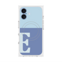 プレミアムスクエアケース with MagSafe［ オリジナル - initial two tone - E blue ］