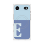 プレミアムスクエアケース with MagSafe［ オリジナル - initial two tone - E blue ］
