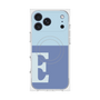 プレミアムスクエアケース with MagSafe［ オリジナル - initial two tone - E blue ］