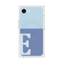 プレミアムスクエアケース with MagSafe［ オリジナル - initial two tone - E blue ］