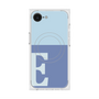 プレミアムスクエアケース with MagSafe［ オリジナル - initial two tone - E blue ］