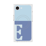 プレミアムスクエアケース with MagSafe［ オリジナル - initial two tone - E blue ］