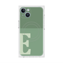 プレミアムスクエアケース with MagSafe［ オリジナル - initial two tone - E green ］