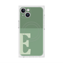 プレミアムスクエアケース with MagSafe［ オリジナル - initial two tone - E green ］