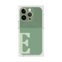 プレミアムスクエアケース with MagSafe［ オリジナル - initial two tone - E green ］